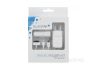 Incarcatoare telefoane Davisop kit-incarcator-priza-auto-cablu-apple-microusb-alb-blue-star